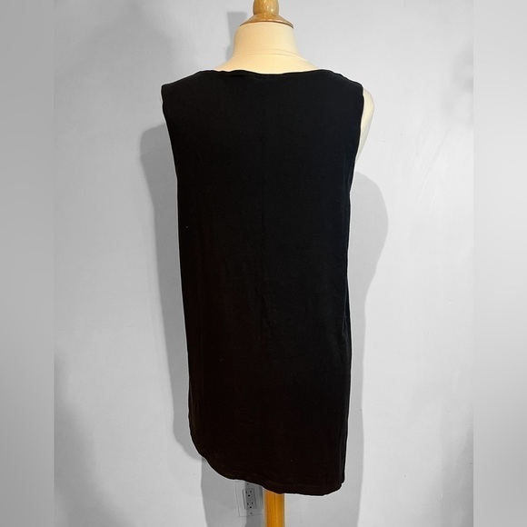 Bryn Walker asymmetrical black sleeveless tank bamboo/organic cotton size M - Picture 6 of 10